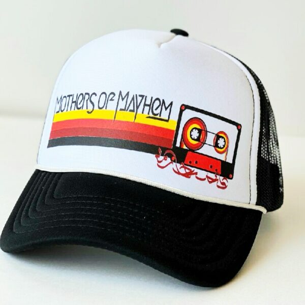 Trucker Hat- Multi-Color Cassette Logo- Adjustable/ Snap Band